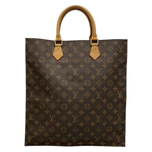 LOUIS VUITTON Sac Plat Monogram Canvas Hand Bag 357-072025 - Picture 1 of 10